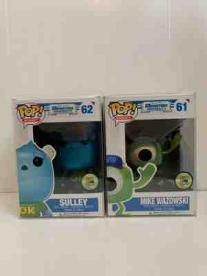 Metallic Mike And Metallic Sulley Funko Pop 61 62 SDCC 2013 Monsters University