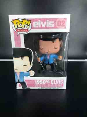 Funko Pop! Rocks 2011 1st Wave:1950's Elvis #2 Vinyl Figure Retired,973 Produced