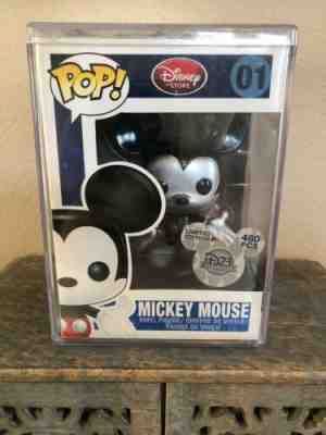 Funko Pop! Rare Disney Metallic Mickey Mouse #01 (2011) D23 Exclusive LE 480 pcs