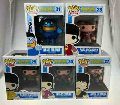 The Beatles Yellow Submarine Funko Pop Paul McCartney John Lennon Blue Meanie