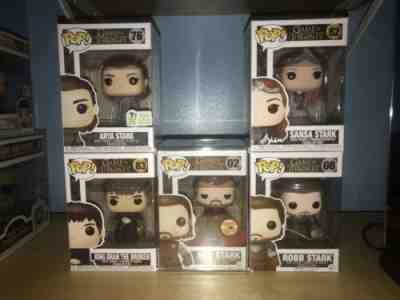 Funko POP! Ned Headless Stark SDCC 2013 1008 Pcs And Sansa, Arya, Robb & Bran