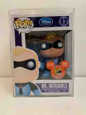 Blue Mr Incredible Funko Pop Pixar Disney Store SDCC 2011 LE 480 Grail