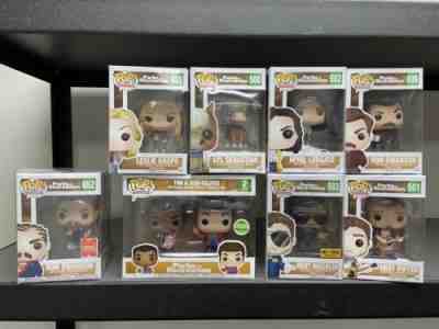 Funko Pop parks And Recreation Lot. Macklin, Sebastian, Leslie Knope, Swanson