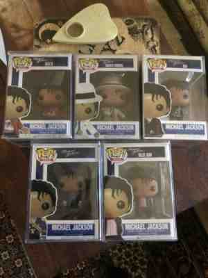 Michael Jackson x5 Funko Pops!  “King Of Pop” Vaulted Same Day Shipping