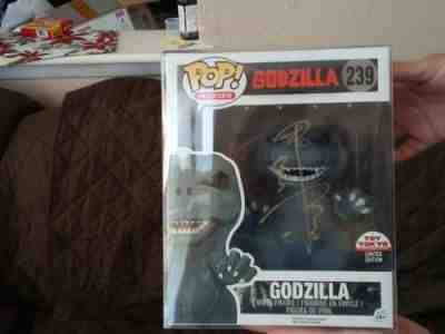 Funko Godzilla #239 Toy Tokyo Exclusive SIGNED by 3 japanese actors brand new