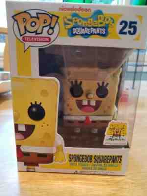 2013 FUNKO POP SPONGEBOB #25 METALLIC TV CARTOONS SHELLABRATION SUPER RARE