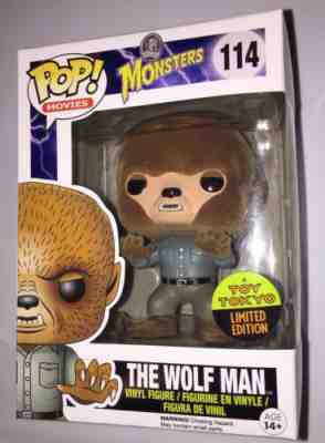 SDCC 2015 Funko Pop THE WOLF MAN UNIVERSAL MONSTERS FLOCKED Toy Tokyo LE GRAIL!!