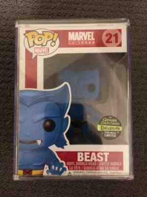 Funko Pop! Marvel Beast (Flocked) #21 Gemini Collectibles Exclusive LE240