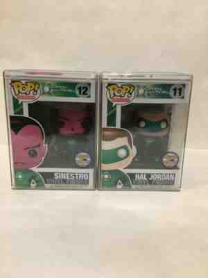 Funko Pop DC Green Lantern Movie Sinestro & Green Lantern SDCC Metallic