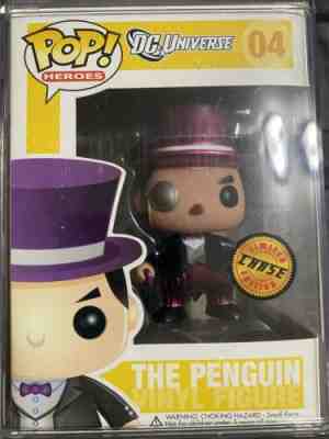 Funko Pop Metallic chase Penguin. Vaulted,rare!