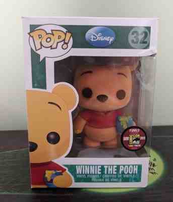 Funko Pop Figure Disney SDCC 2012 Exclusive Winnie The Pooh LTD 480 Flocked Rare