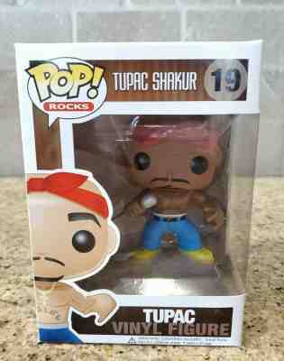 Funko Pop! Rocks Tupac Shakur 19 Vaulted Rare Grail No Eyebrows MINT HTF