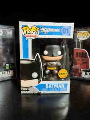 Funko POP! Heroes DC Universe 01 Batman Metallic Chase Bobble-Head Vinyl Figure