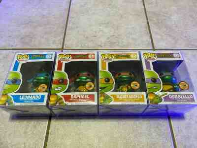 Leonardo Raphael Donatello Michelangelo SDCC 2013 Limited Funko Pop TMNT Rare