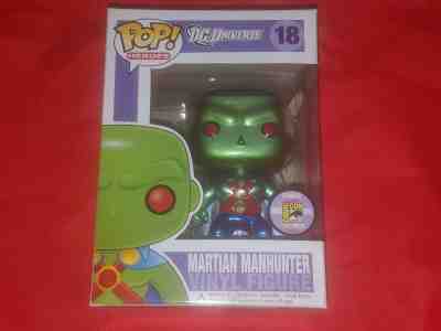 Funko Pop! Heroes Martian Manhunter #18 (Metallic) SDCC 2011 LE 480 PCS