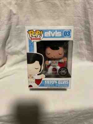 Funko POP! Rocks 1970’s Elvis Limited Edition Glow Chase Vinyl Figure Presley