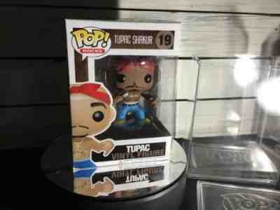 Funko Pop! Rocks Tupac Shakur 19 Vaulted Rare Grail No Eyebrows Error In Stack