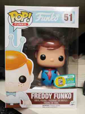 Freddy Funko as Fred Flintstone (Blue) - Only 24 Made - SDCC Fundays Exclusive