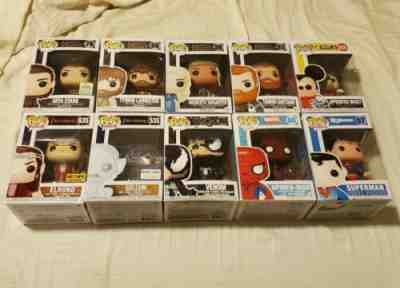 Funko Pop lot: Arya, Tyrion, Daenerys, Tormund, Mickey, Elrond, Gollum, Venom...