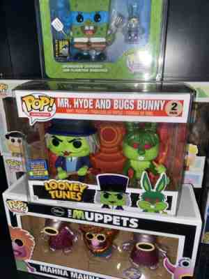 Funko Pop Looney Tunes Mr Hyde & Bugs Bunny SDCC 2017 850 Pieces Super Rare 2 Pk