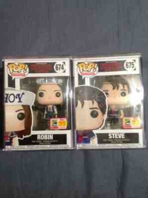 Funko POP Stranger Things SCOOPS AHOY STEVE & ROBIN SDCC 1800 PCS