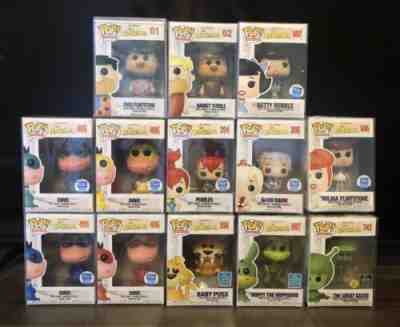 Funko PoP! FLINTSTONES Lot SET of 13: Pebbles Bamm Fred Barney Betty Rubble Dino