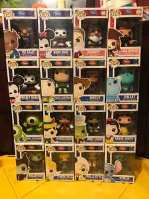 Funko Disney Store Logo Red Vaulted Complete Series 1 Set #1-12 Lot +BONUS POPS