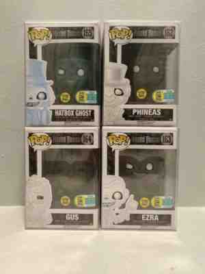 FUNKO POP DISNEYS HAUNTED MANSION GHOST SDCC 2016 COMPLETE SET OF 4 LE 1000 NIB