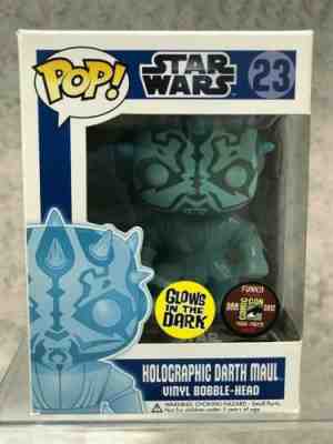 Funko Pop Star Wars Blue Box Holographic Darth Maul SDCC LE480