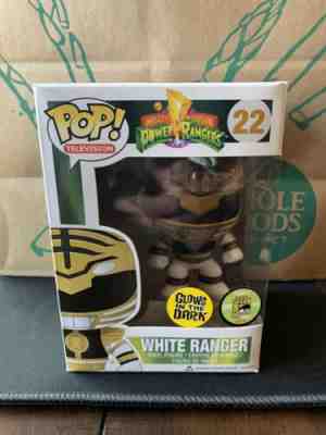 SDCC 2013 Funko Pop! Mighty Morphin Power Rangers White 1/480 W/Protector Pls Rd