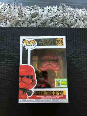 Comic Con SDCC 2019  Funko Pop! Star Wars Sith Trooper #306 (50th Anniversary)