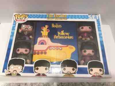 Funko Pop Pop Rocks #1 The Beatles Collectors Set Rare Hard To Find Set Og Clean