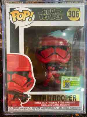 Star Wars FUNKO POP! #306 Red Sith Trooper Vinyl Bobble Head - SDCC LE