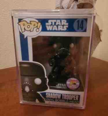 Funko POP STAR WARS #14 Shadow Trooper SDCC 2011 LE 480 PCS POP STACK shelf wear