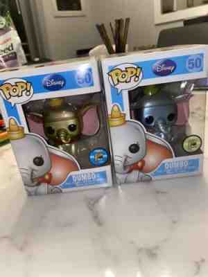 Funko pop Gold and Metallic Dumbo's Set, see pictures amazing condition