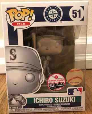 Funko Pop! MLB Ichiro Suzuki T-Mobile Park Exclusive 1/51 Limited Silver Edition