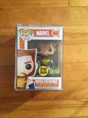 Funko Pop #40 Wolverine Unmasked Toytastik Exclusive, Glows In The Dark Marvel