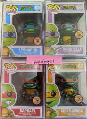 Funko POP! Teenage Mutant Ninja Turtles Metallic SDCC 2013 TMNT 60 61 62 63 set