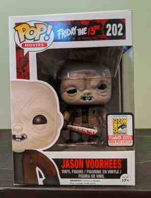 Funko Pop Movies SDCC 2015 Exclusive Jason Voorhees Unmasked Friday 13th