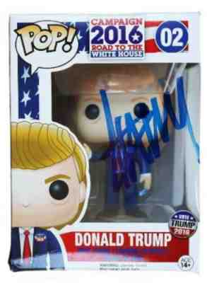 Donald Trump #02 from The Vote Funko Pop Signed RARE comes with COA global auth.