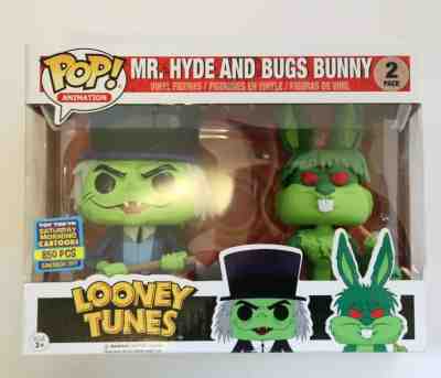 Funko Pop! Looney Tunes Mr. Hyde and Bugs Bunny 2-Pack SDCC Toy Tokyo 2017 LE850