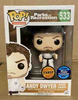 Funko Pop Andy Dwyer Johnny Karate Chase Funko HQ Exclusive With Hard Stack Rare