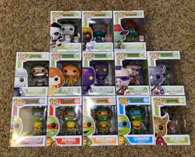 Teenage Mutant Ninja Turtles Funko Pop 13 Figures Complete Foot Casey Splinter