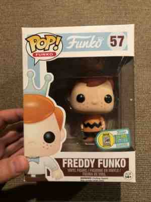 Freddy Funko As Charlie Brown Orange Shirt LE24 Funko Pop (Extremely Rare)