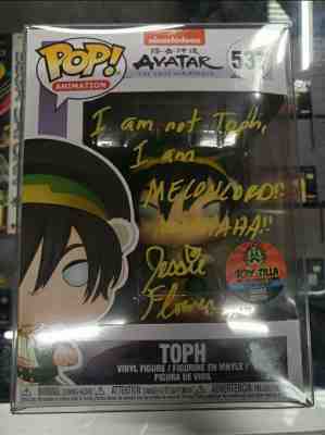 Toph Signed by Jessie Flower Funko Pop 537 The Avatar the Last Airbender NEW