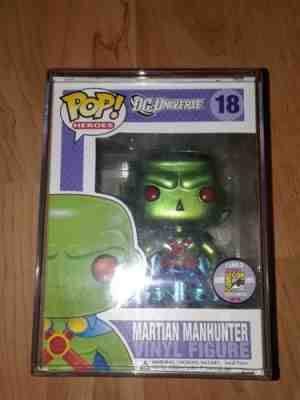 Funko Pop! Heroes #18 SDCC Martian Manhunter Metallic 