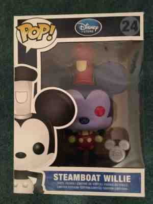 Funko Pop! Steamboat Willie 9” Redux D23 ONLY 250 MADE!! Extremely Rare! Mickey