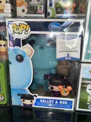 FUNKO POP SDCC 2012 SULLEY & METALLIC BOO MONSTERS INC Signed Sketch 480 DISNEY