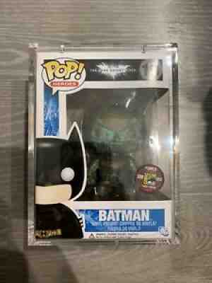 Funko POP! Dark Knight Rises PATINA BATMAN 2012 SDCC Exclusive LE 480 w/SHIELD!