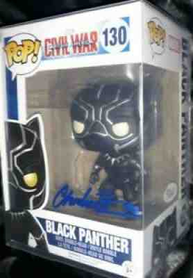 BLACK PANTHER CHADWICK BOSEMAN SIGNED FUNKO POP JSA AUTHENTICATED marvel avenger